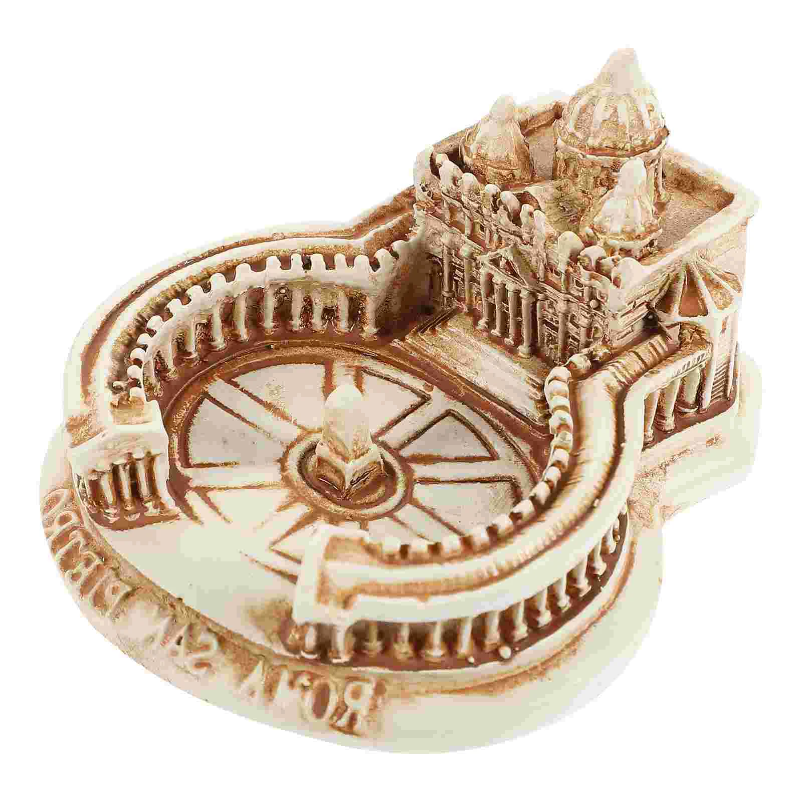 

Simulation Building Model Tiny Toys Ancient Ornament Home Decor Italian Kit Office Desktop Resin Sculpture Decorate