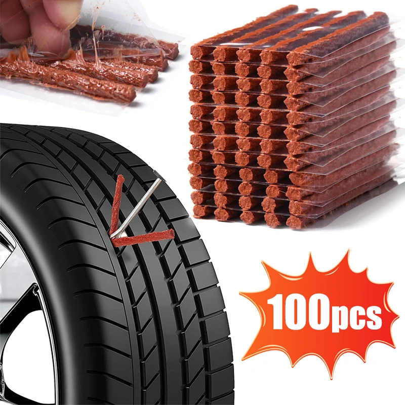 

Car Tire Repair Rubber Strips Plugs Auto Tubeless Tyre Tire Puncture Repair Seal Tools Plugs for Car Motorbike Tire Repair Tools