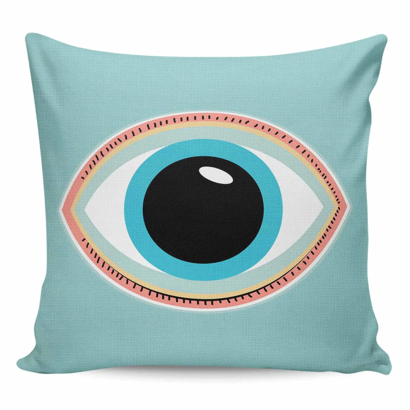 

2/4PCS Waterproof Pillow Cover Eyes Eyeballs Eyelashes Square Throw Pillowcase Home Decoration Sofa Cushion Cover