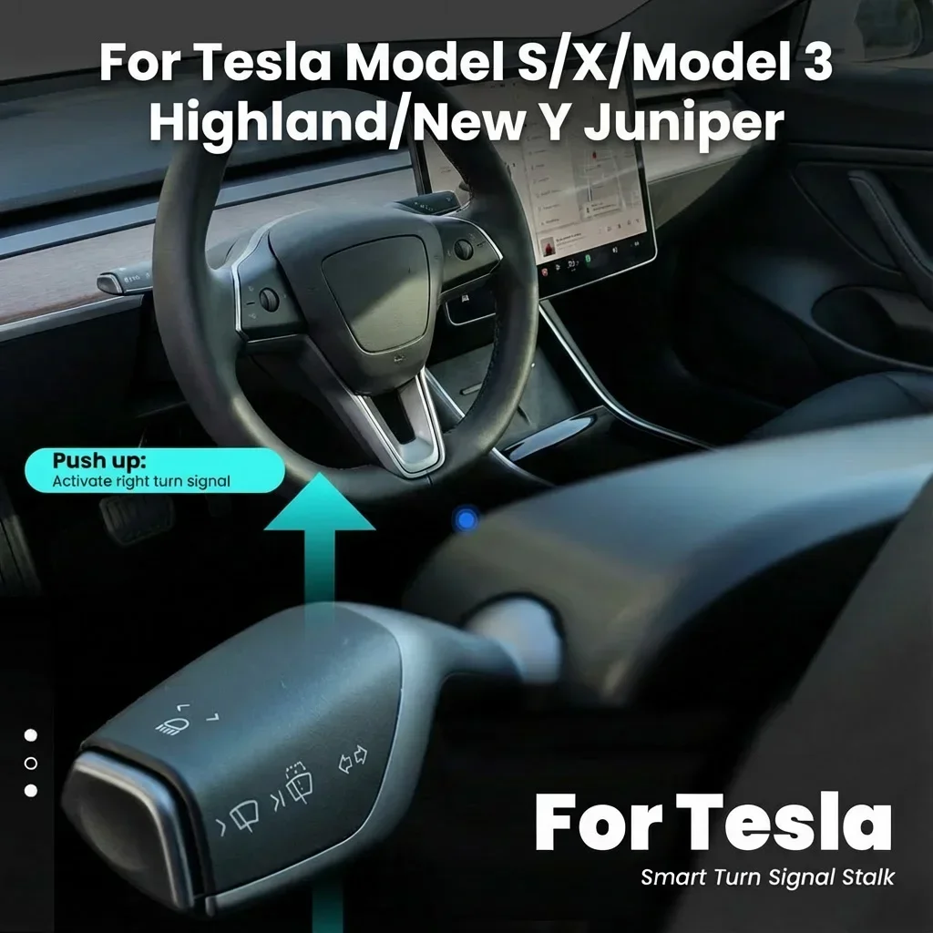 Hot for Tesla Gear Shift Turn Stalks Gear Shifter Lever Signal Handle Dashboard Shift Lever Car Accessories