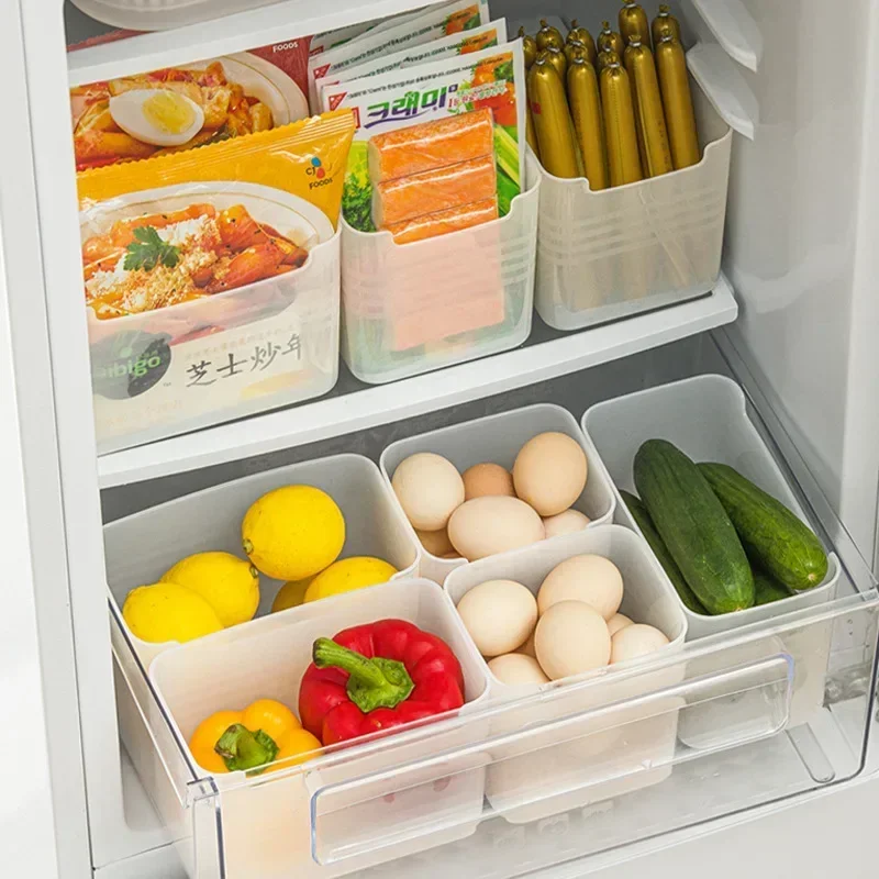 Refrigerator Side Door Storage Household Freezer Food Classification and Organization Box Kitchen Storage and Organization Box