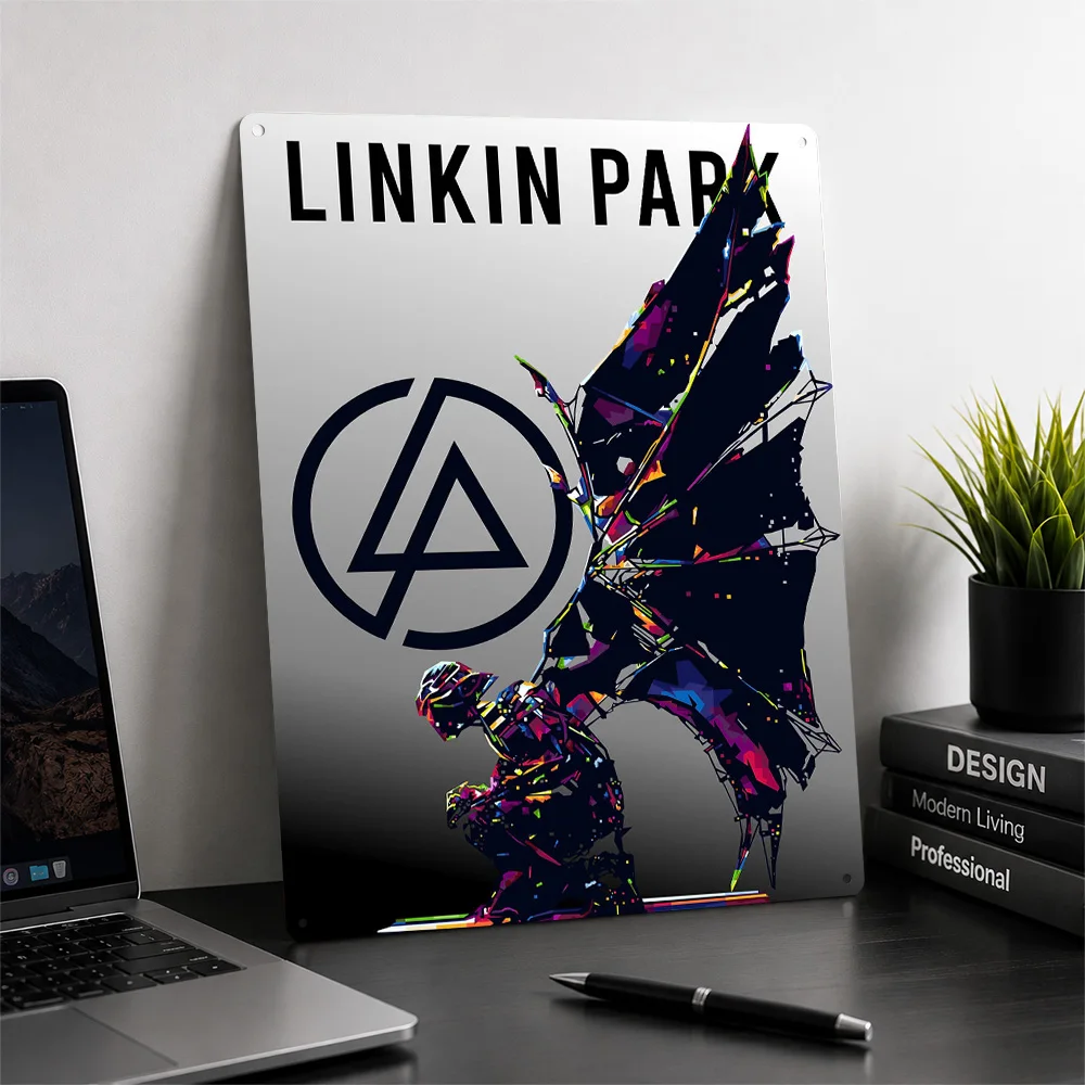 Linkin Steampunk Metal Poster Musical Wall Art Personalized Vintage Tinplate Sign for Studio Bedroom Home Decor Music Fan Gift