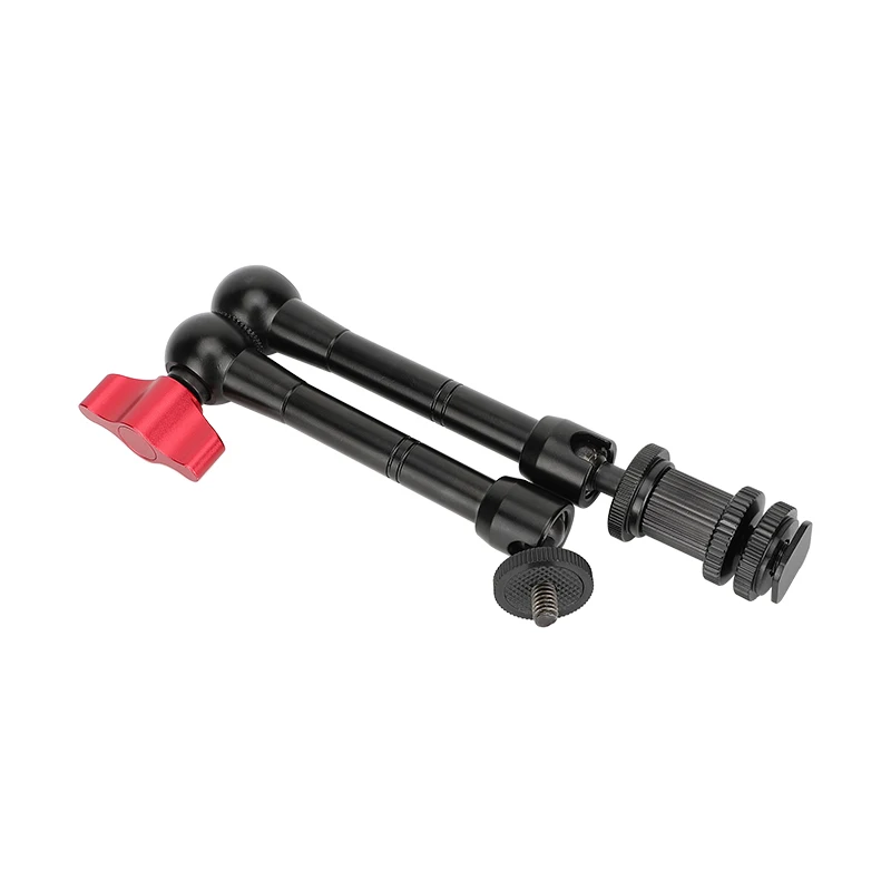 CAMVATE 11" Articulating Magic Arm With Shoe Mount Adapter & AdjustableLocking Knob For DSLR Camera Cage Rig, LED Video Light