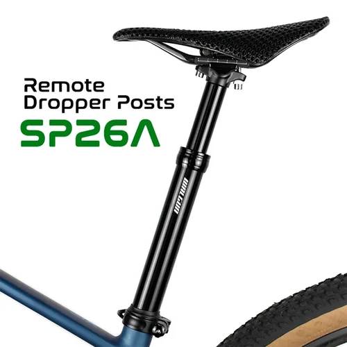 Tija de sillín con cuentagotas remota SP26A, 27,2mm, 30,9mm, 31,6mm, tubo de sillín de bicicleta de viaje, 100mm, 125mm, 150mm, 170mm, tija de sillín de bicicleta de montaña Mtb