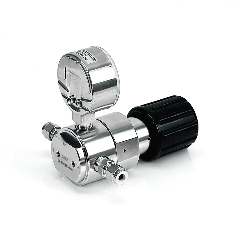 316L Stainless Steel Two-stage Pressure Reducer, Single-gauge Pipeline Control Valve Accessories