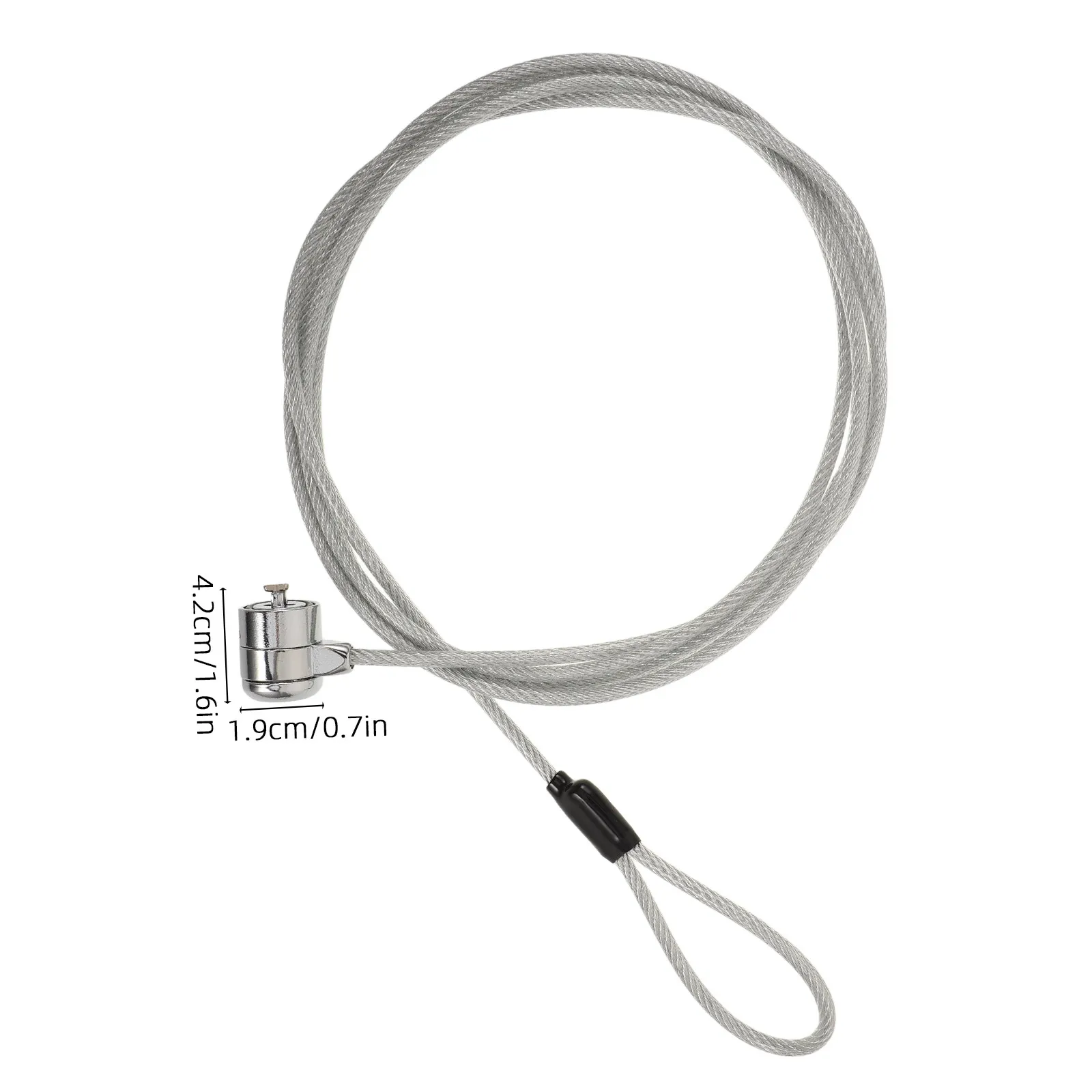 1Set Laptop Lock Cable Zinc Alloy Anti Theft Security Locking Cable for Notebook Projector Monitor Computer Security Protection - view 4