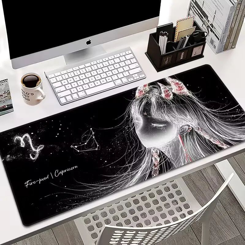 12 constellations mouse pad, oversized game office computer desk pad, keyboard pad, game anime desktop pad