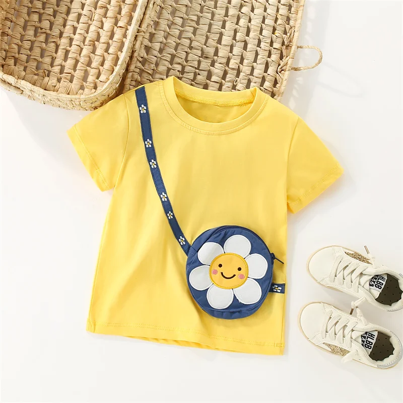 Jumping Meters 2-7T Floral Applique Summer Girls T Shirts Short Sleeve Kids Tees Tops Baby Costume Children\'s Clothes Shirts