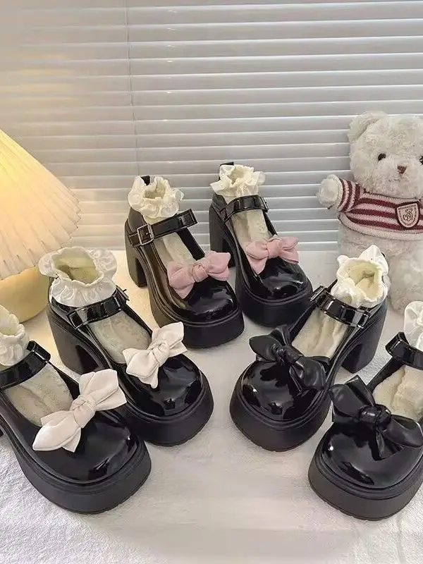 Lolita Sweet Cool Mary Jane kleine leren schoenen 2025, nieuwe zomer JK-schoenen