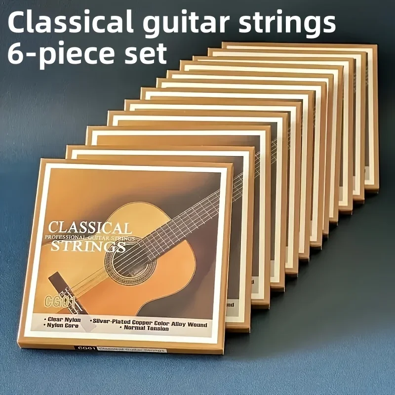 Acoustic Guitar Strings Classical Guitar CG-01 Nylon Set Strings 6 Silver Plated Copper Alloy Winding Strings Classical