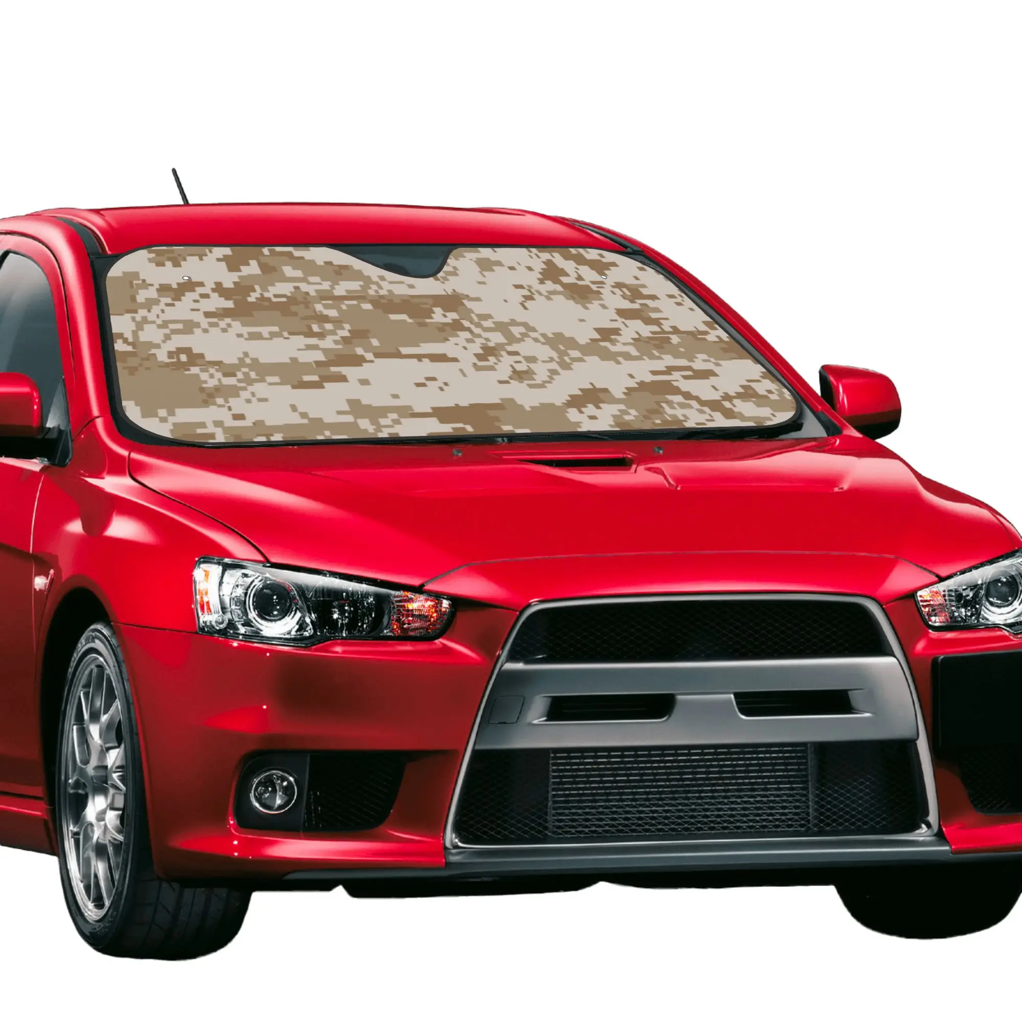 Digital Desert Camo Car Front Window Sun Shade Heat Insulation Cover Portable UV Protection Covers Car Solar Protection