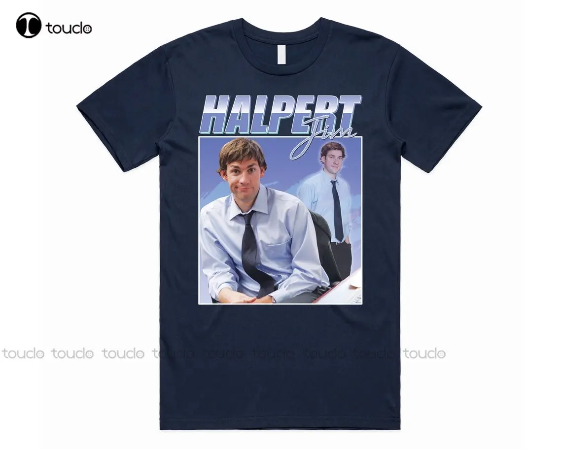 Jim Halpert T-Shirt Tee Top Us Office Tv Show Retro 90'S Vintage Funny Funny Art Streetwear Cartoon Tee Custom Gift