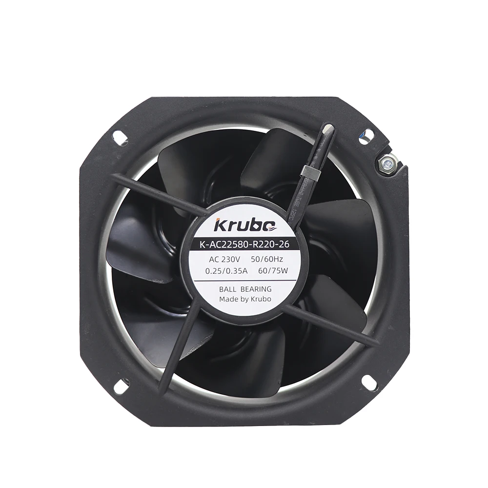 

Krubo K-AC22580-A230-26 225x80mm 230V 75W Compact AC Axial cooling Fan