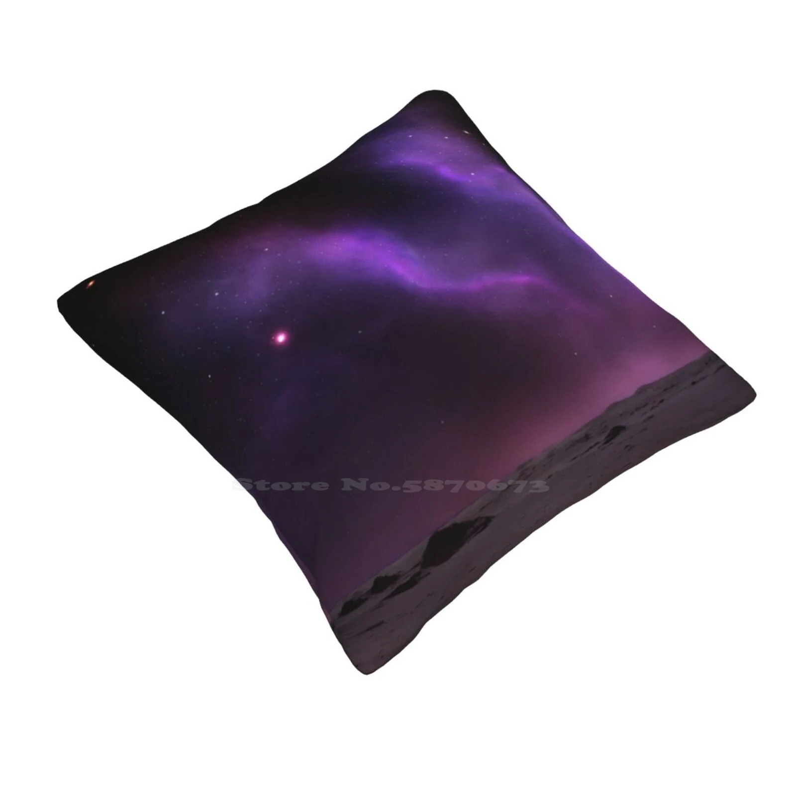 Night On The Desert Bedroom Office Hug Pillowcase Sky Night Space Nebula Desert Landscape Photomanipulation Purple Pink Violet