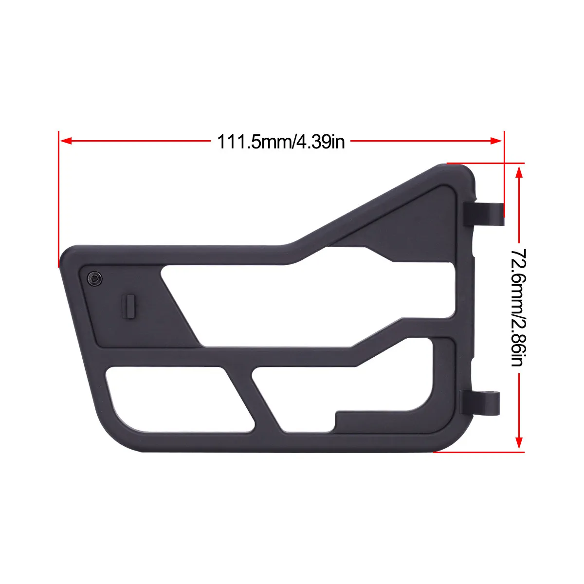 Aluminum Hollow Metal Doors For Axial Scx10 Iii Cj 7 313 Wheelbase Tubular Frame Rc Crawler Car Parts Pair