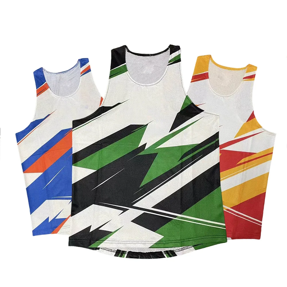 Athletics Tank Top Runnning Speed Fitness Shirt Sleeveless Mens Vest Athlete Track Field Singlet