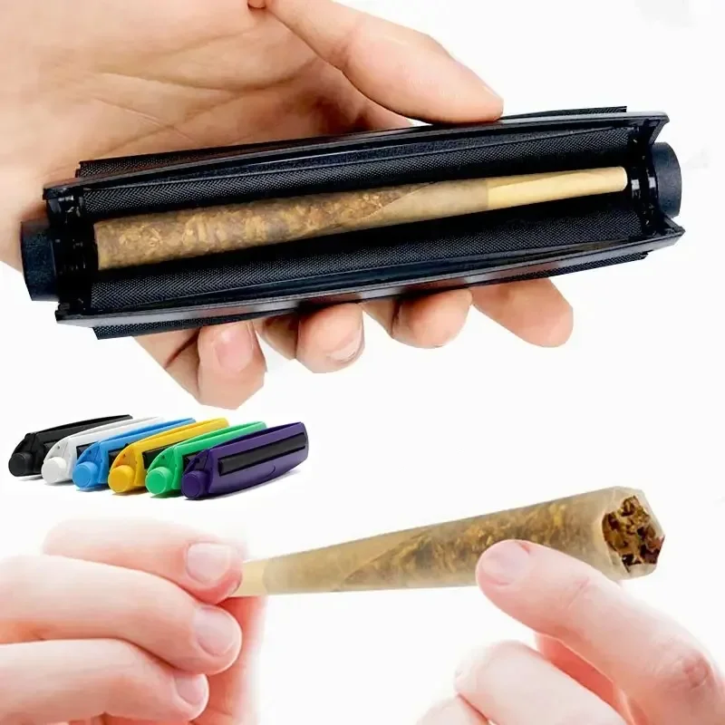 Máquina laminadora de cigarrillos de plástico portátil de 78mm, operación Manual, relleno de humo, bandeja rodante, aparatos para hombres, accesorios para fumar