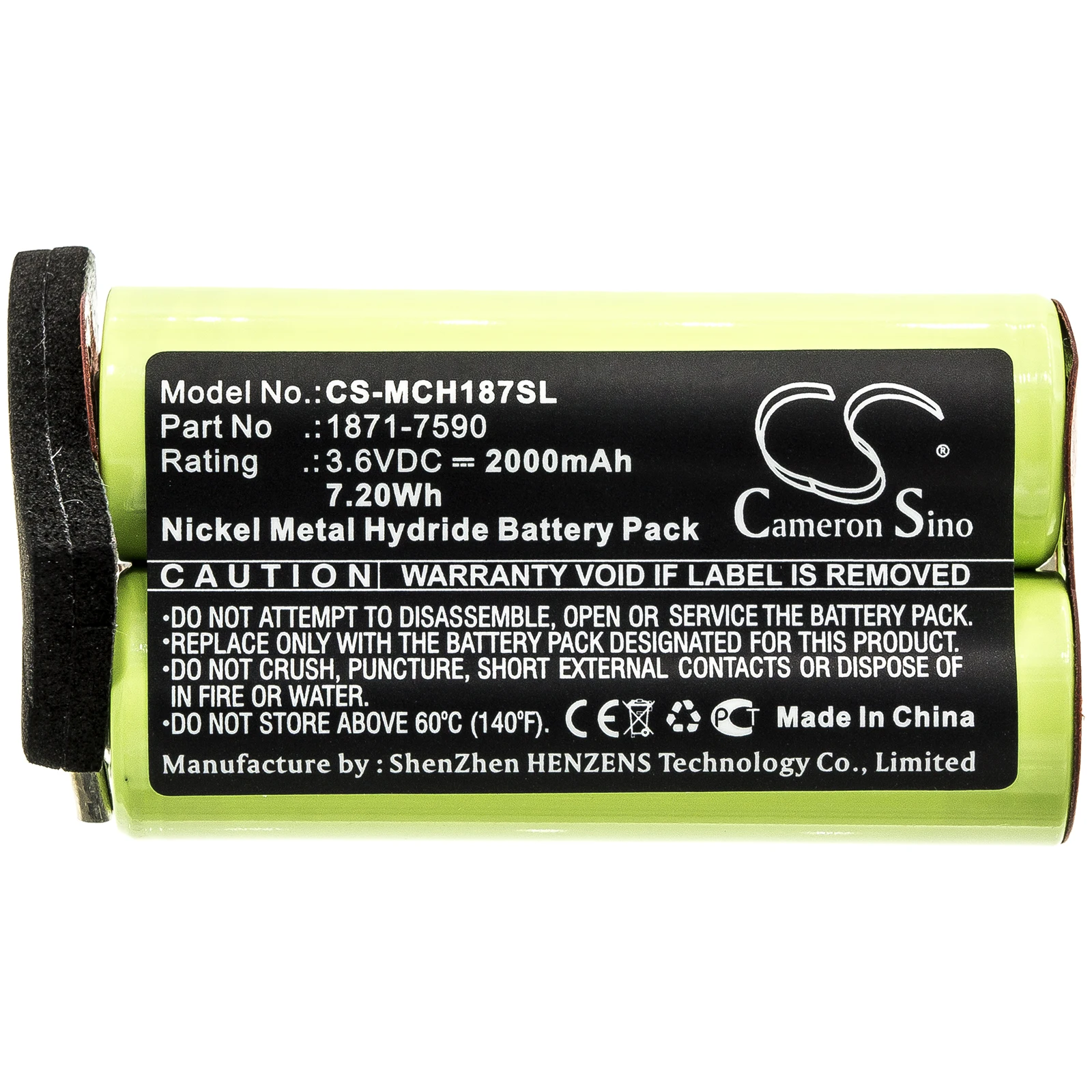 CS Electric Clipper 2000mAh Battery for Moser 1871-7590 ChromStyle 1871  Wella Academy ChromStyle Super Cordless 1872 clipper