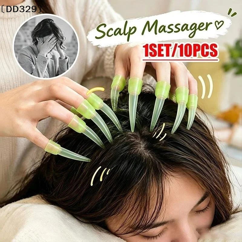 10Pcs 28 Fingers Octopus Head Massager Scratcher Scalp Relaxation Relieves Tension Random Health Care Body〔DD329〕