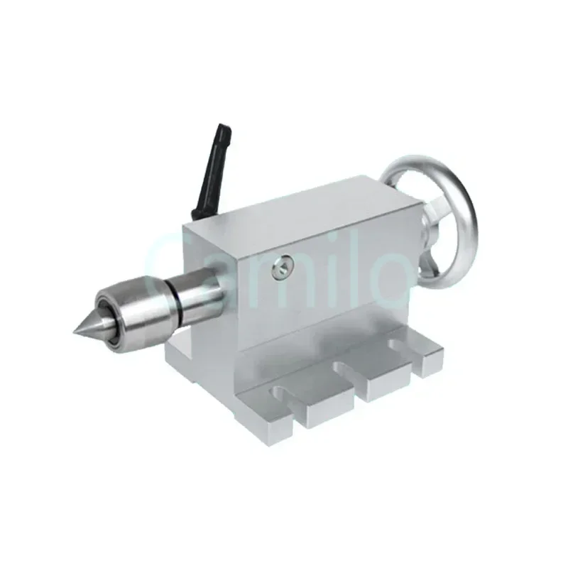 Movable Mohs MT2 CNC Tailstock Telescopic Stroke 45MM Center Height 65MM for 4 Axis MT2 Rotary Axis Woodworking Lathe Tools
