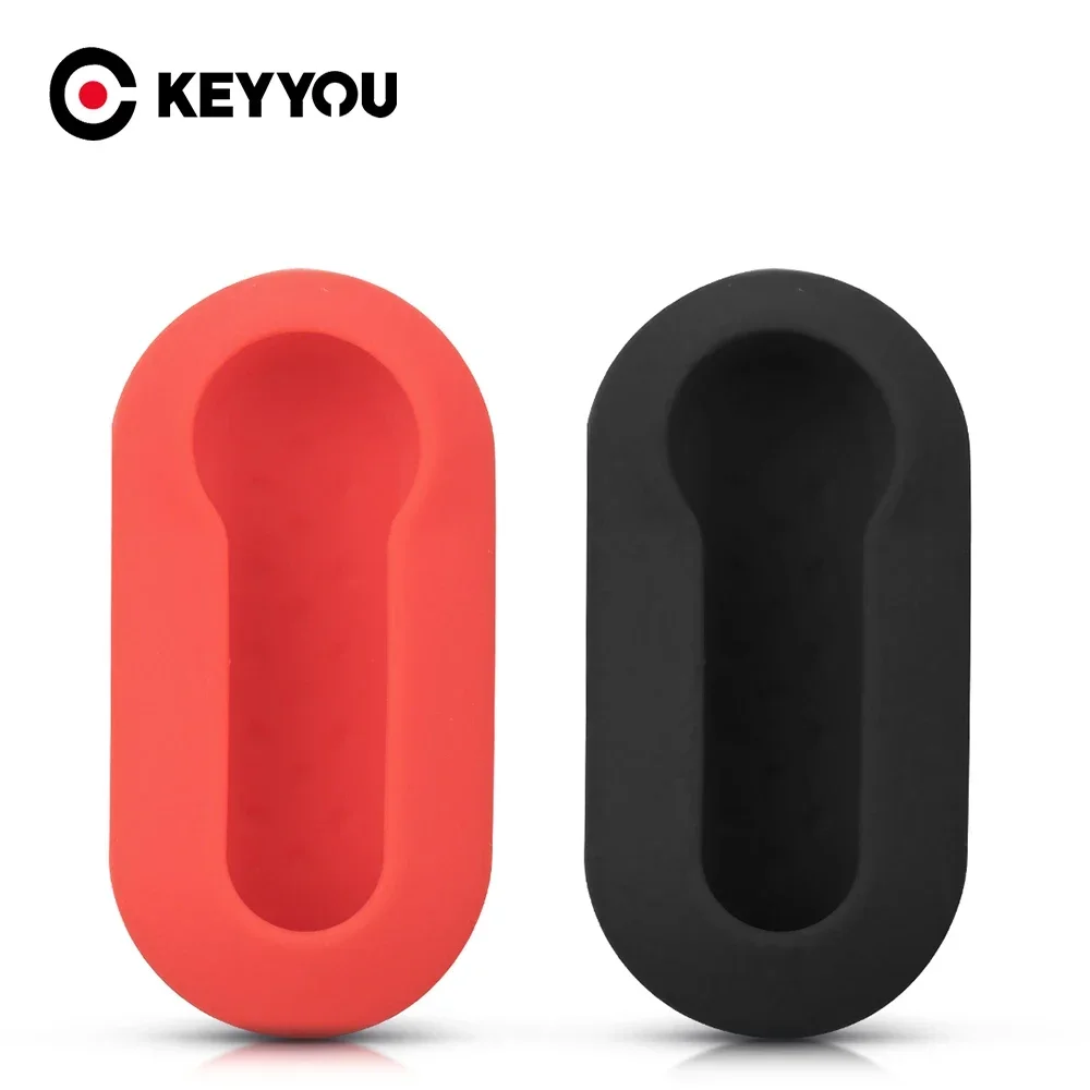 

KEYYOU, 10 шт., 3 кнопки для Fiat 500, Складной Корпус с дистанционным управлением, резиновая деталь