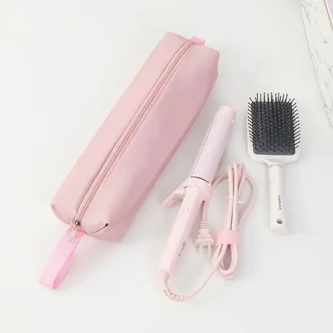 Portable Waterproof Storage Bag Solid Color Lightweight Travel Carrying Case Large Capacity Hair Dryer Case For Airwrap Styler