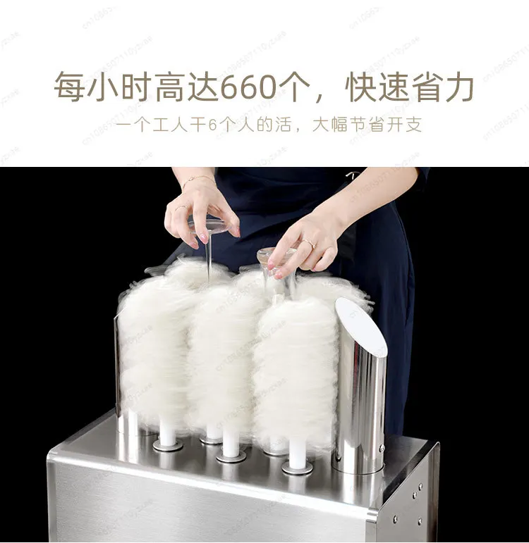 High Speed Glass Cleaning Machine, Professional Polisher for Crystal & Glassware