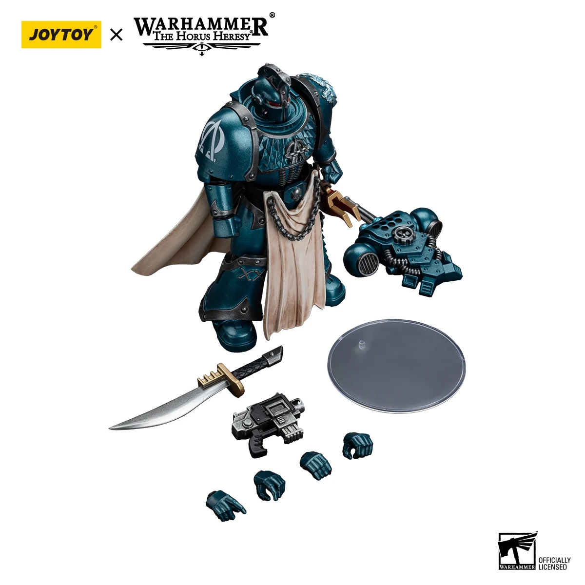 JOYTOY Warhammer 40K 1/18 Figurka Akcji Legion Alfa Legion Praetor z Mieczem Mocy Figurki Anime Kolekcja Zabawek