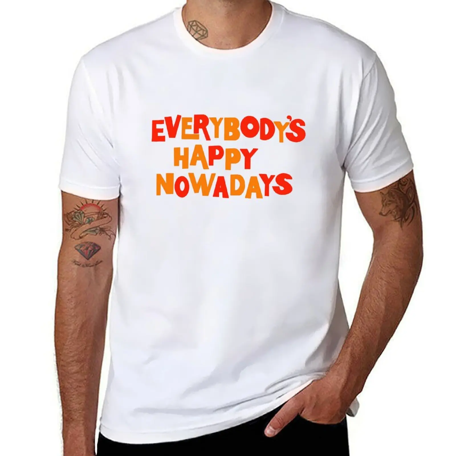 

Copy of Everybody's happy nowadays T-Shirt t shirts for man graphic tees man t shirt heavy cotton