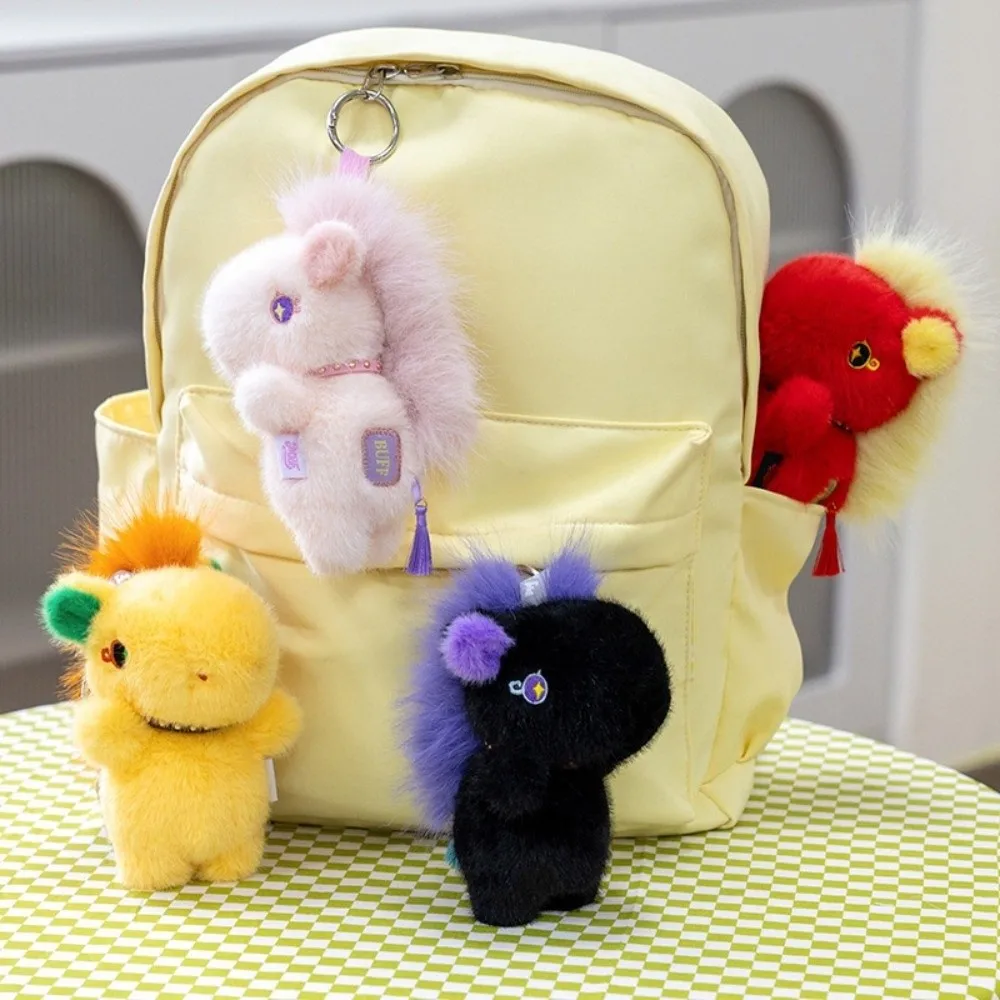 พวงกุญแจตุ๊กตาม้าการ์ตูน ของเล่นตุ๊กตาม้าโพนี่นุ่มนิ่มน่ารัก ของขวัญปีใหม่