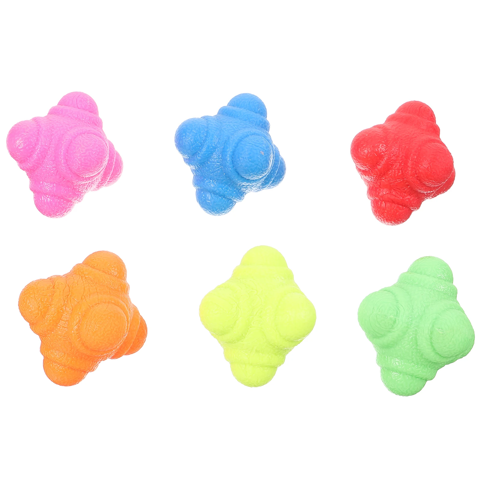 

6Pcs Agility Balls Hexagonal TPR Reaction Training Fitness Balls Women Sports Training Equipment