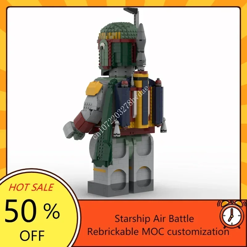 Décennie s de construction de la série Boba Fett pour enfants, casques de combat spatial, modèle de méga figurine, briques technologiques, jouets d'assemblage créatifs, cadeaux MOC