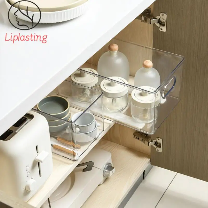 Storage Rack Track White Slides Furniture Hardware Drawer Basket Pull Rail For Kitchen Bedroom Convenient Kitchen Tools Durable