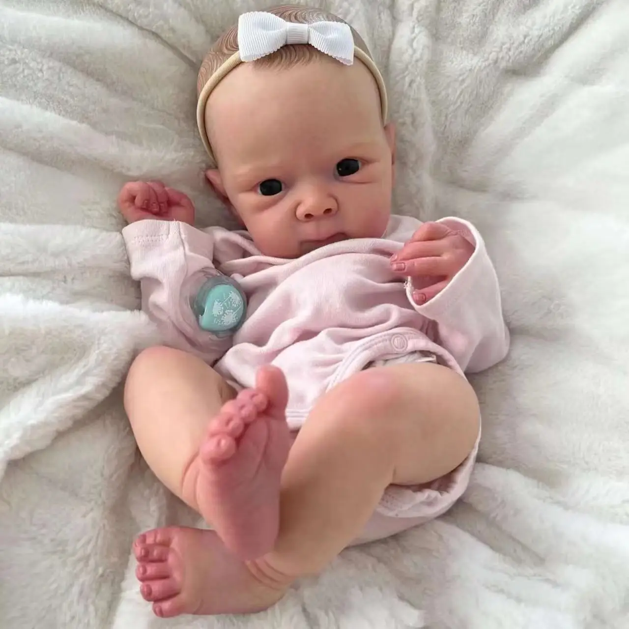 

48 CM Full Body Silicone Vinyl Newborn Baby Dolls Finished Painted Lifelike Reborn Soft Touch Princess Cute Gift Toys for Kid