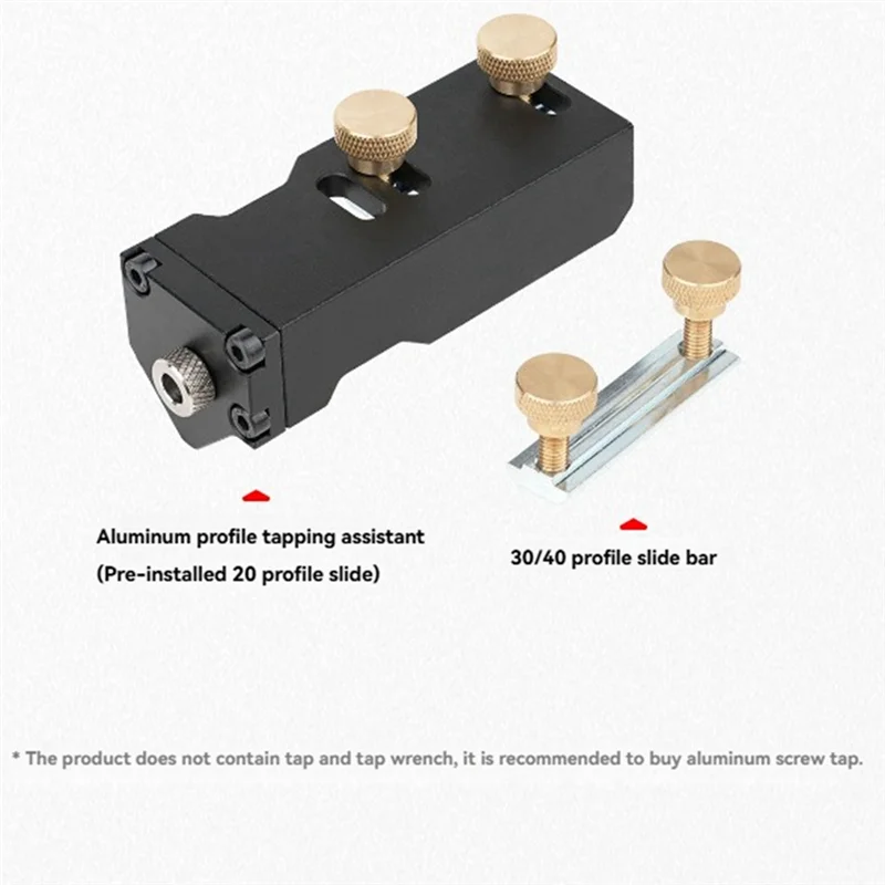 

A7THK-Aluminum Profile Tapping Aid DIY Tapping Tap Aluminum Manual Tapping 20/30/40 Aluminum Profile