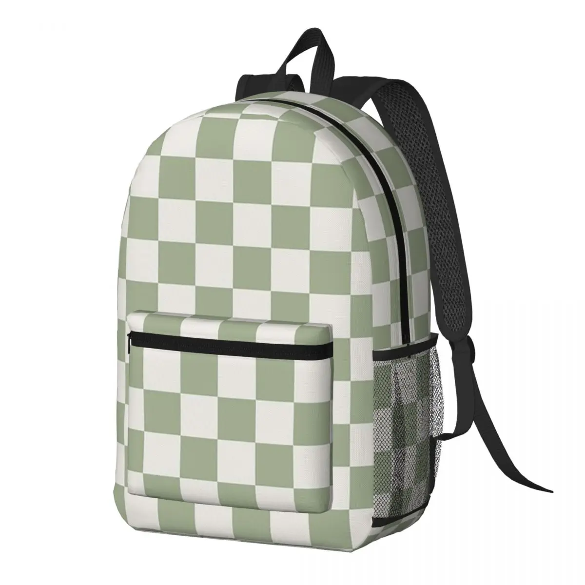 Checkerboard Mini Check Pattern Backpack Daypack Large Capacity Children BookBag School Bag Shoulder Bags for Men Women
