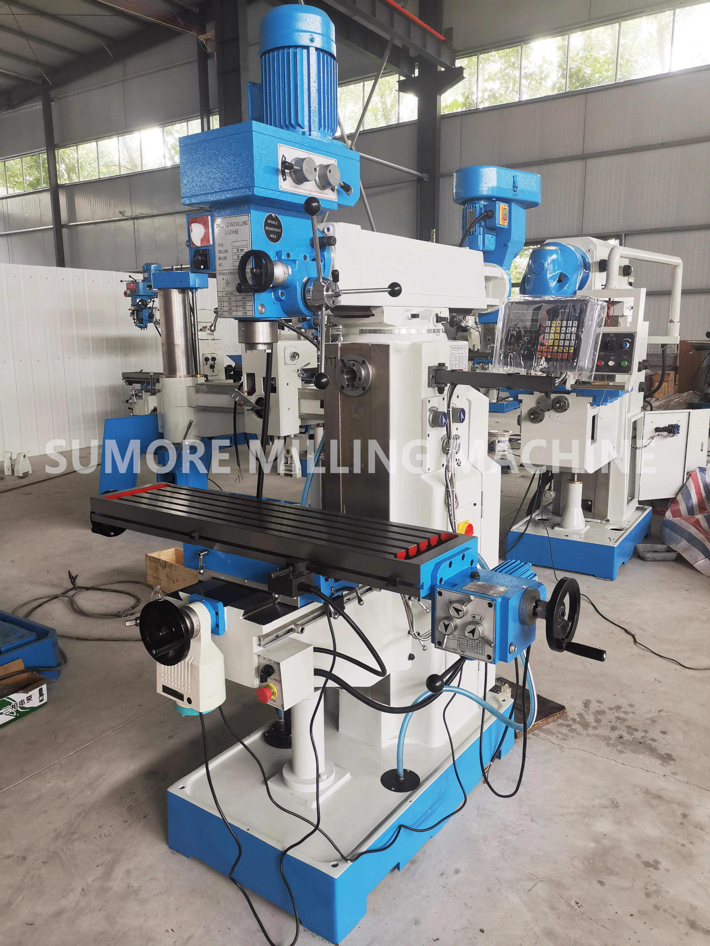 ZX5325 Sumore Manual Gear Head 3 Axis Dro Vertical Mill Drill Drilling And Milling Machine