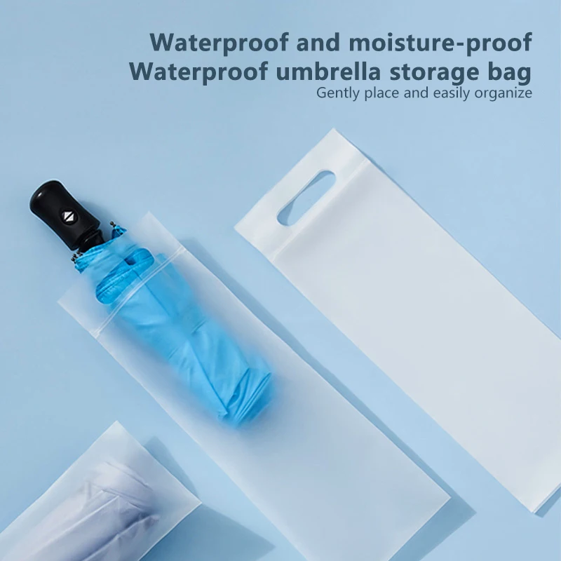 

10pcs Umbrella Storage Bag Portable Waterproof Sealed Disposable Umbrella Bag High Load Bearing Leak Proof Umbrella Bag