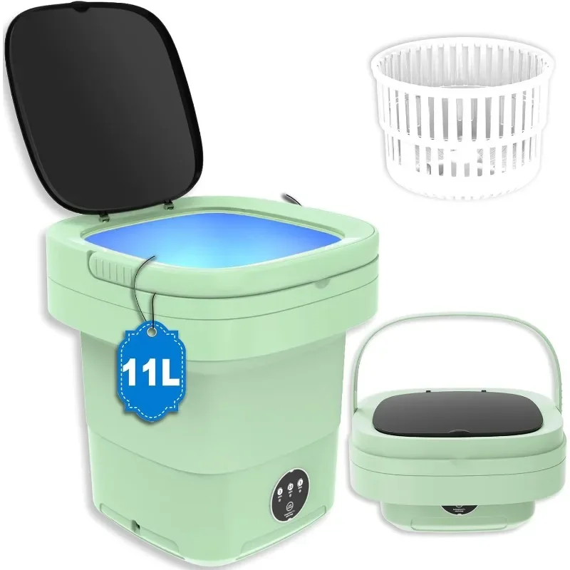 

Kwiwis Mini Washing Machine, Foldable and Portable with Spin Dryer for Apartments, Travel, RV, Underwear, Socks