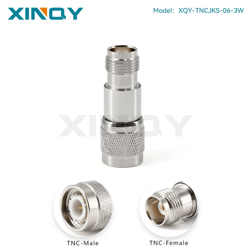 XINQY TNC-JK Coaxial Fixed Attenuator 6GHz 3W RF Signal Attenuator 50 Ohm 1-40dB