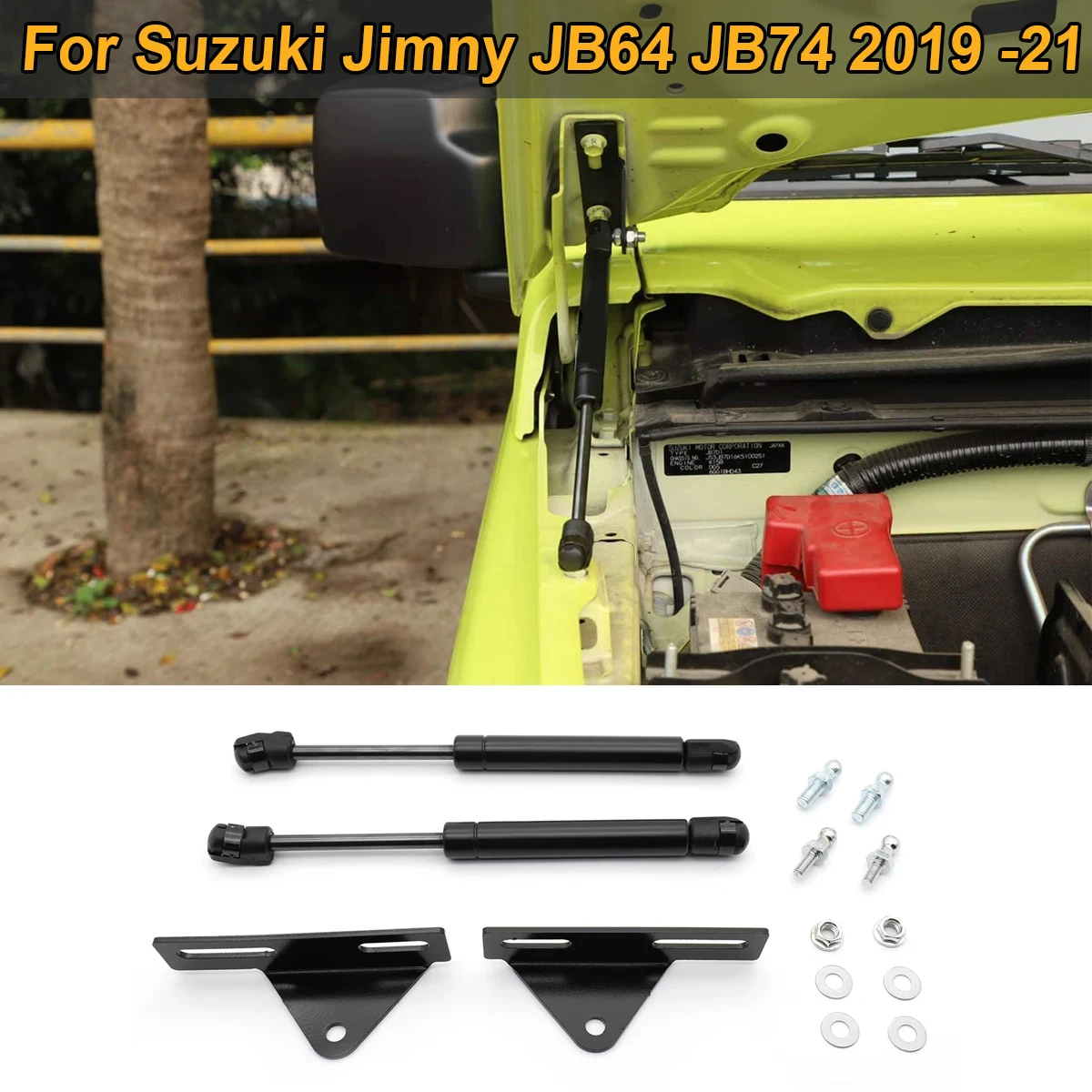 

For Suzuki Jimny Sierra JB64 JB74 2019 2020 2021 Gas Shock Struts Front Hood Lift Support Hydraulic Damper Rod Car Tuning