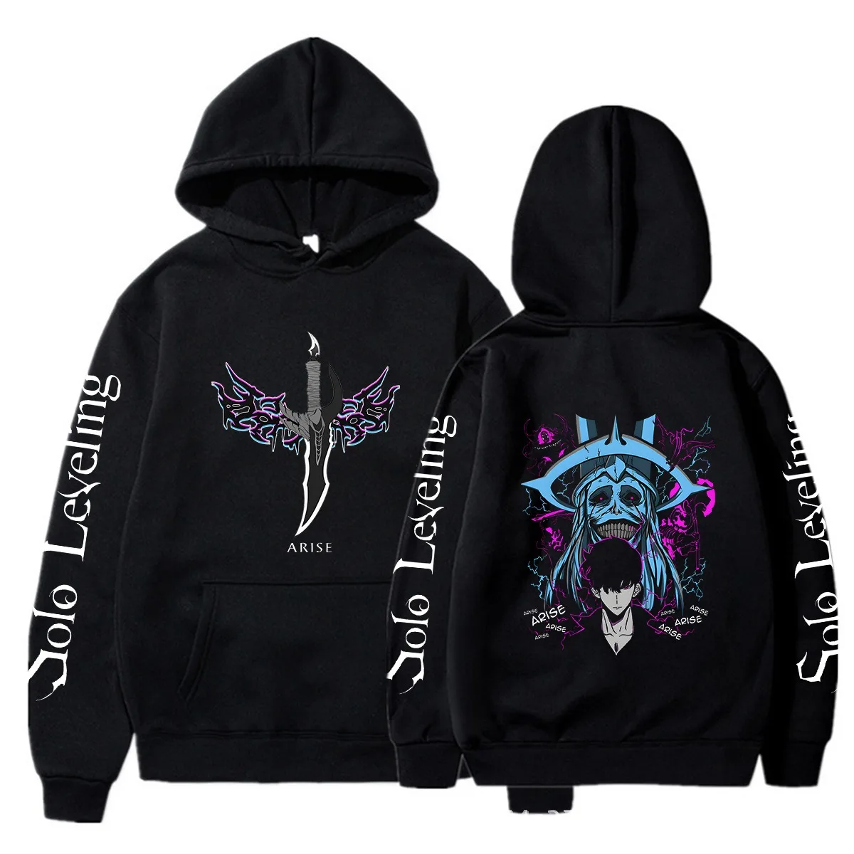 

Solo Leveling Hoodies Logo Merch Pullovers Cosplay Women Men Streetwear Fashion Casual Sweatshirts New