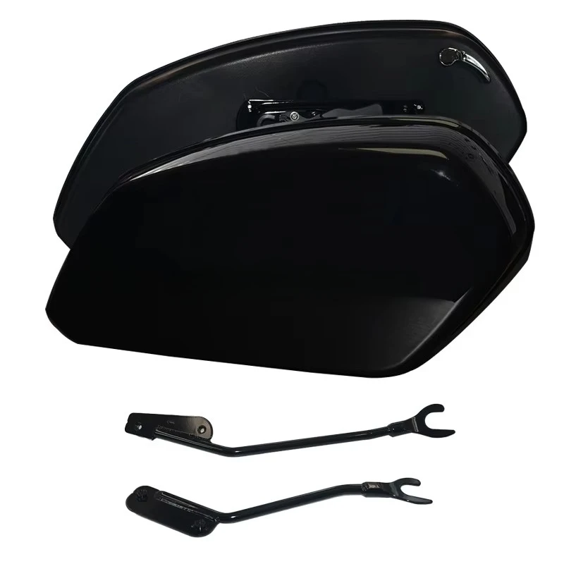 Gloss Black Saddlebags Fit For Harley Softail Low Rider ST FXLRST 2022-2024