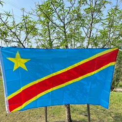 CZY Congo flag 90X150cm Congo Democratic Republic of the Congo flag Banner National flag Home Decoration flags