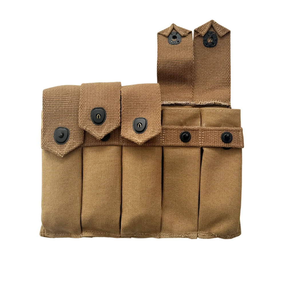 WW2 rétro Thompson 5 pochette pour magazines cellulaires sac à main rigide sac Molle munitions américaines ceinture de taille poche en toile équipement militaire seconde guerre mondiale