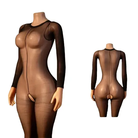 Sexy Tearable Netting Bodysuit for Adults Interactive Wearable Clothing Adult Entertainment Full Coverage Body Suit