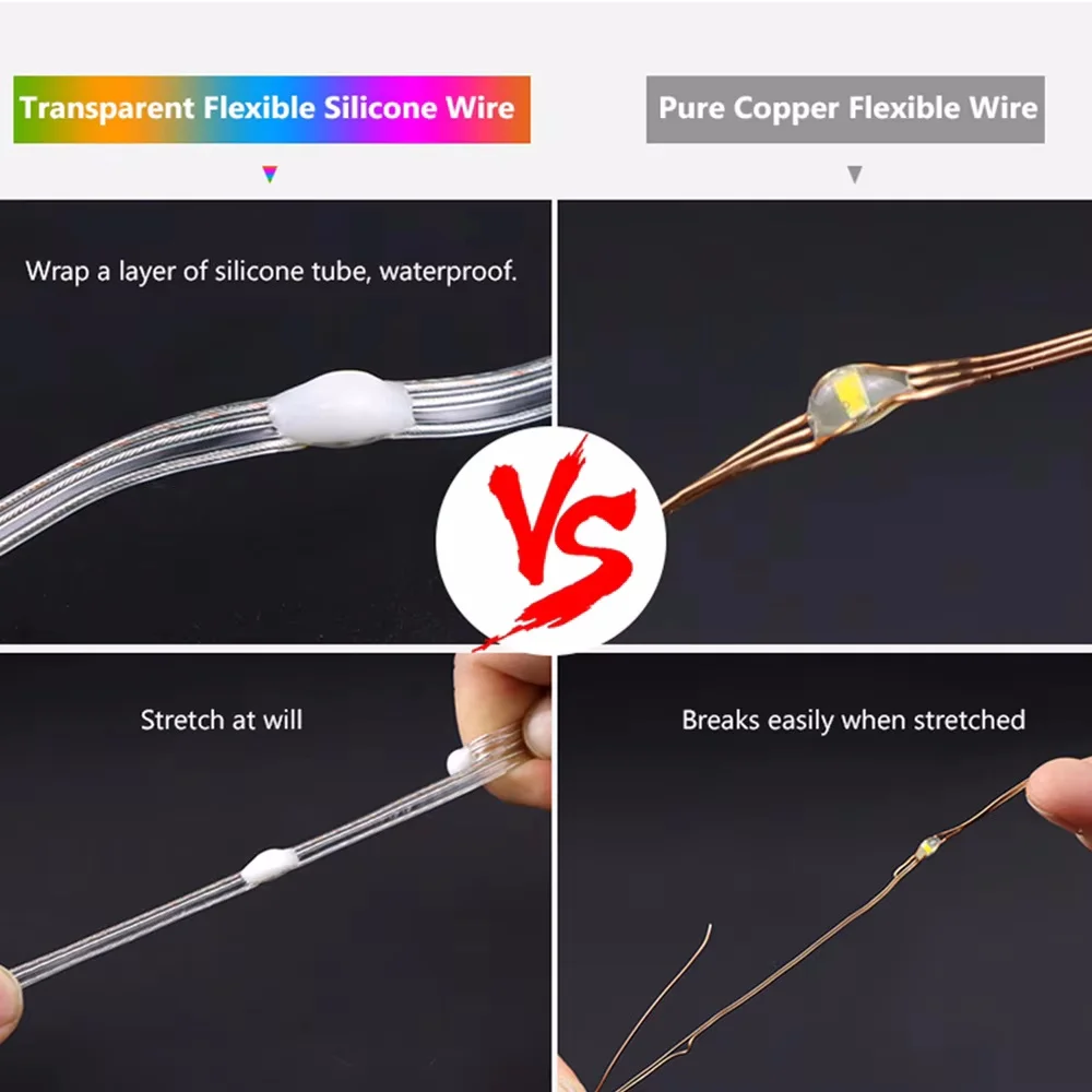 20 متر RGB عيد الميلاد LED سلسلة الجنية ضوء USB بلوتوث الجنية أضواء الزفاف التخييم في الهواء الطلق حديقة غرفة ديكور LED جارلاند مصباح