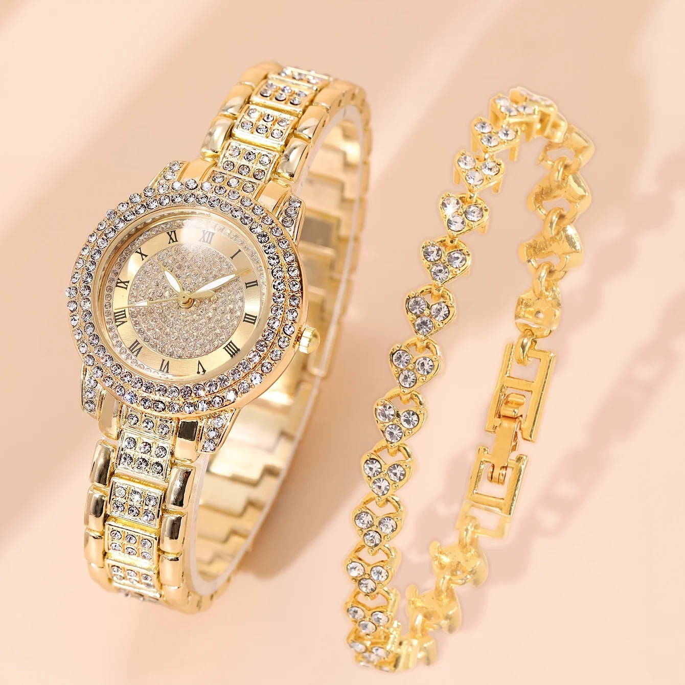 2-Pack Gold Fine Women\'s Watches - Sophisticated, Elegant Watches - Suitable for Formal Occasions and Daily Wear