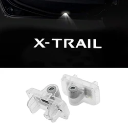 2PCS Car Door Welcome Lamp Logo Courtesy Projector LED Light For Nissan X-trail T30 T31 2001-2014 Auto Interior Accessories
