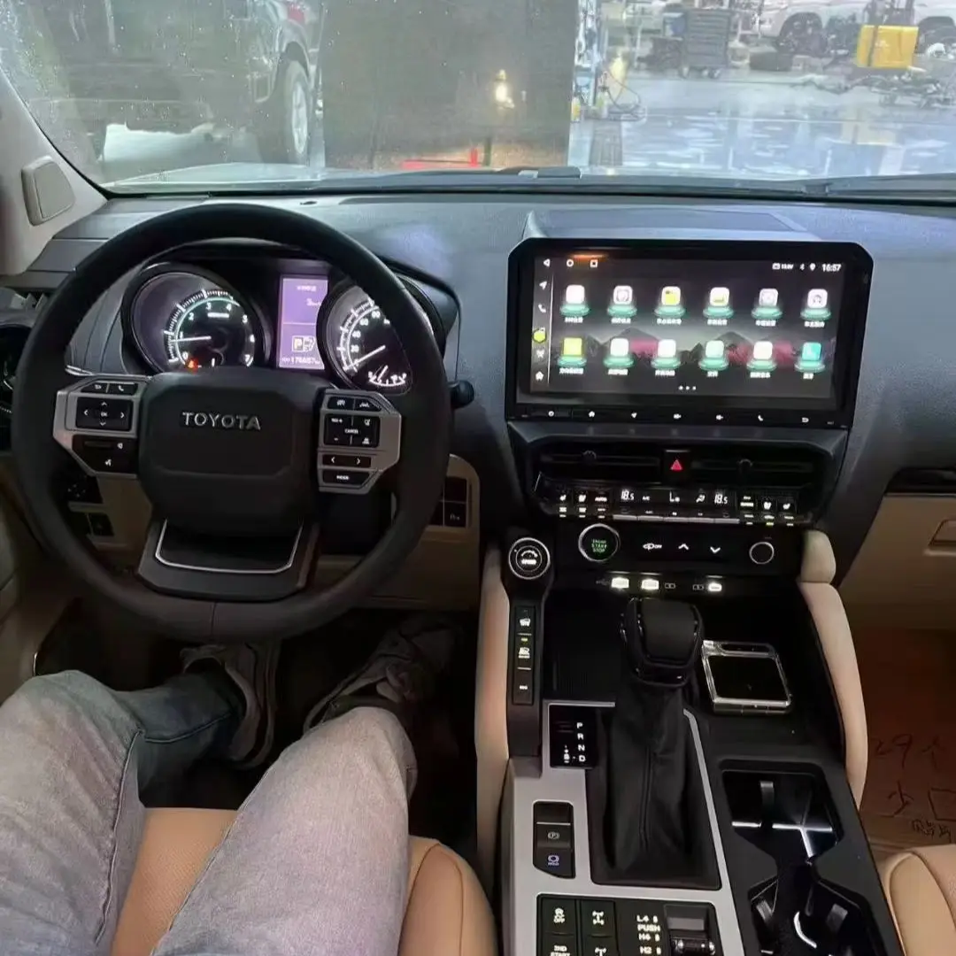 For Toyota Prado 2010-2022 Interior Upgrade to 2024 Model LC150 to LC250 Android Media System Conversion GPS DSP 1-Year Warranty